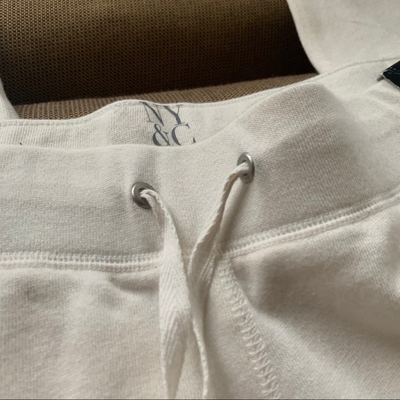 NY&C White Fleece Joggers - Picture 3 of 5